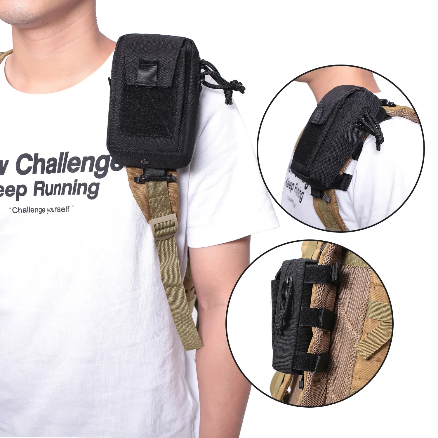 Running Gear Backpack - Sacoche de ceinture Molle pour téléphone