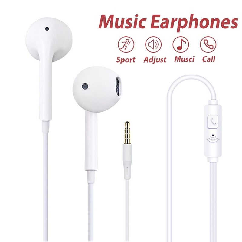 Running Gear Headphones - Écouteurs filaires 3,5 mm avec micro,