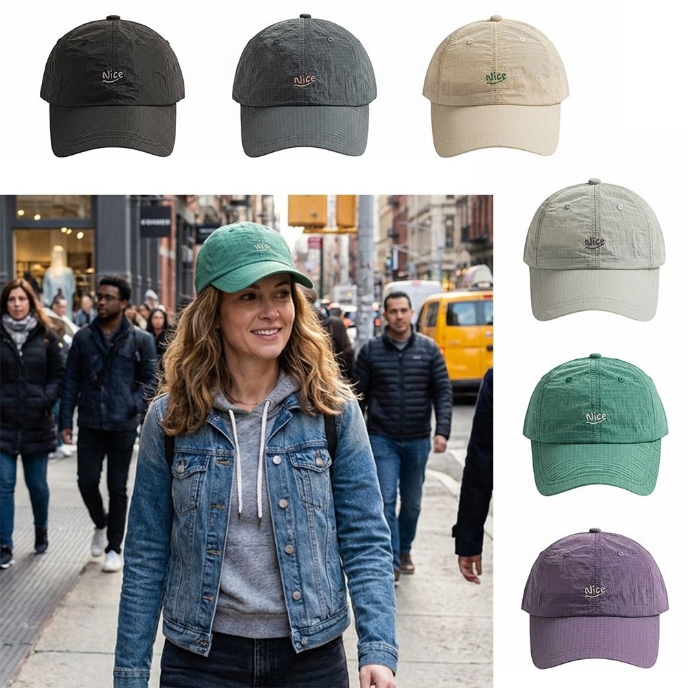 Running Gear Hat - Casquette de soleil fine à carreaux